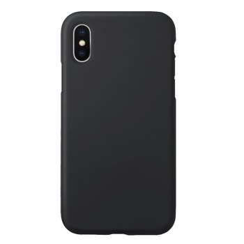 Barevný silikonový kryt pro iPhone X - Černý
