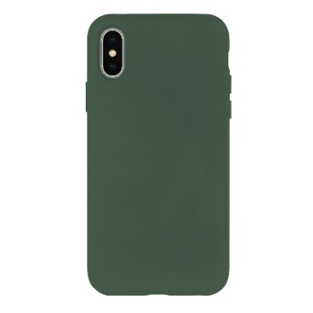 Barevný silikonový kryt pro iPhone XS - Zelený