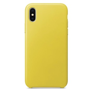Barevný silikonový kryt pro iPhone XS - Žlutý