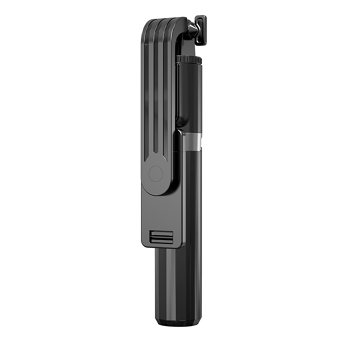 Luxusní selfie tyč P70S s dálkovým ovládáním a stojánkem - Černá