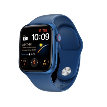Luxusní chytré hodinky Watch9 s třemi náhradními řemínky v modré barvě