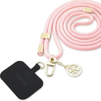 Guess Universal CBDY strap Cord Nylon 4G Metal Charm Pink