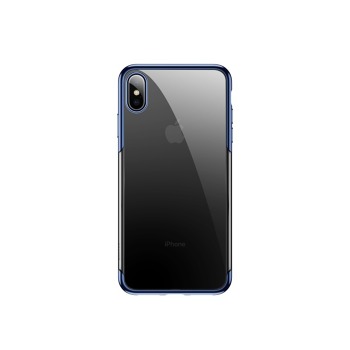 Baseus pouzdro pro iPhone XS Max Shining transparentní-modrá