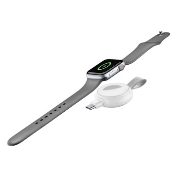 Cestovní nabíječka Cellularline Power Pill pro Apple Watch, s USB adaptérem - Bílá