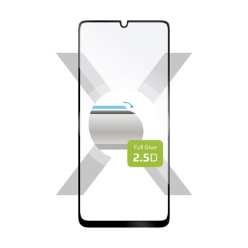 Ochranné tvrzené sklo FIXED Full-Cover pro Samsung Galaxy A31, lepení přes celý displej - Černé
