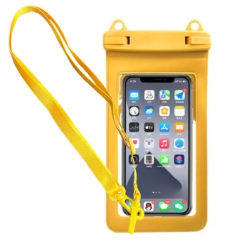 Univerzální, vodotěsný obal pro mobilní telefon - Žlutý