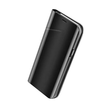 Zrcadlové flipové pouzdro pro iPhone 5/5S/SE - Černé