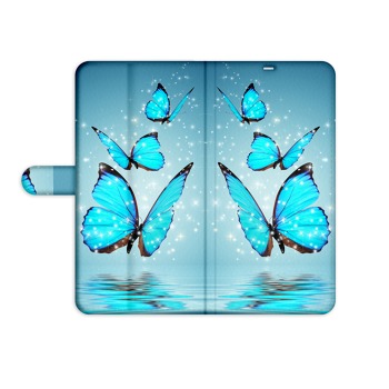 Flipové pouzdro na mobil Samsung Galaxy A6 (2018) - Modrý motýl