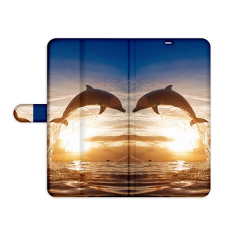 Knížkové pouzdro pro Samsung Galaxy S4 - Delfín