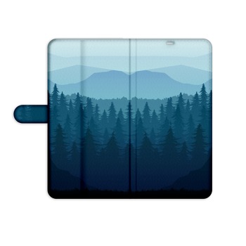 Knížkový obal na iPhone 5 / 5S / SE - Modré Hory