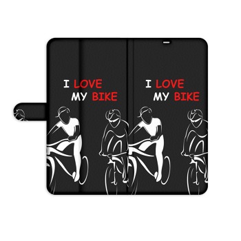Knížkový obal pro iPhone 5 / 5S / SE - Miluji cyklistiku