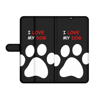 Flipové pouzdro pro mobil Samsung Galaxy A8 (2015) - Miluji svého psa