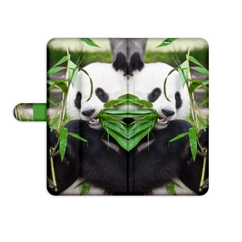 Knížkový obal na iPhone Xs - Svačící panda