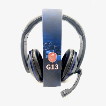 Herní drátová sluchátka G13 - Modro/černá