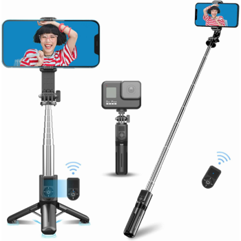 Bezdrátová selfie tyč P08-mini - Černá