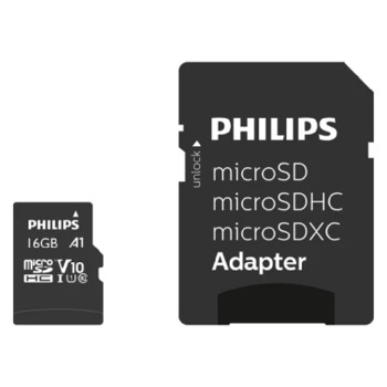 Philips pamětová karta Micro SDHC s adaptérem - 16GB