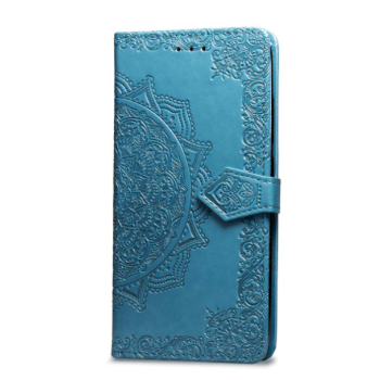 Knížkový obal na mobil Honor 8S - Ornament, Modré