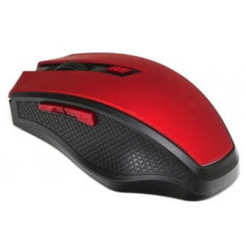 Luxusní ergonomická bezdrátová myš OMEGA - Červeno/černá