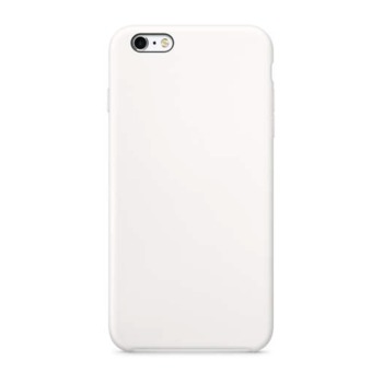 Barevný silikonový kryt pro iPhone 6 plus/6S plus - Bílý