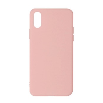 Barevný silikonový kryt pro iPhone XS - Růžový