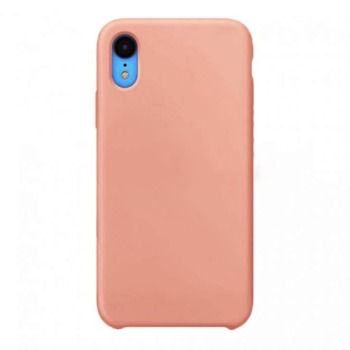 Barevný silikonový kryt pro iPhone Xr - Růžový