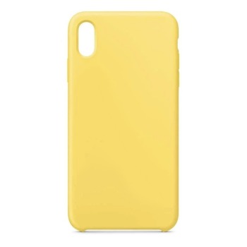 Barevný silikonový kryt pro iPhone Xr - Žlutý