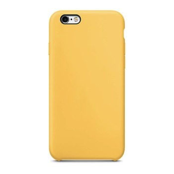Barevný silikonový kryt pro iPhone 6/6S - Žlutý