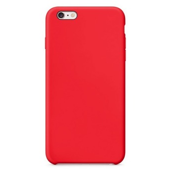 Barevný silikonový kryt pro iPhone 6/6S - Červený