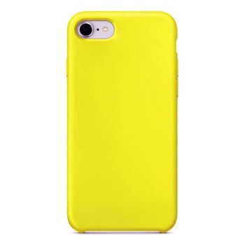 Barevný silikonový kryt pro iPhone 7 - Žlutý