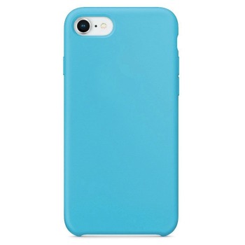 Barevný silikonový kryt pro iPhone 7 - Modrý