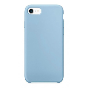 Barevný silikonový kryt pro iPhone SE 2022 - Světle modrý