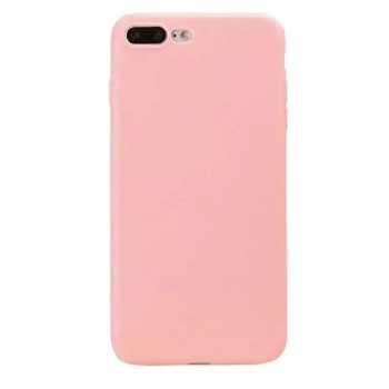 Barevný silikonový kryt pro iPhone 7 Plus - Růžový