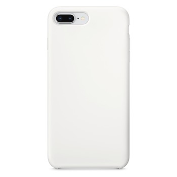 Barevný silikonový kryt pro iPhone 7 Plus - Bílý