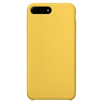 Barevný silikonový kryt pro iPhone 7 Plus - Žlutý