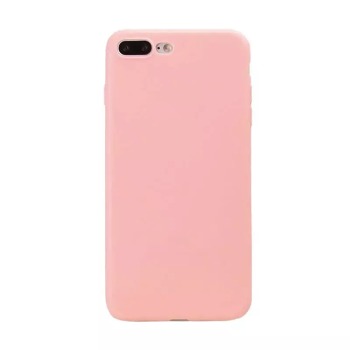 Barevný silikonový kryt pro iPhone 8 Plus - Růžový