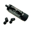 Sportovní Bluetooth sluchátka s nabíjecí stanicí - Černá, E12