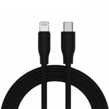 Rychlonabíjecí kabel USB-C na lightning 5A 1m - Černý