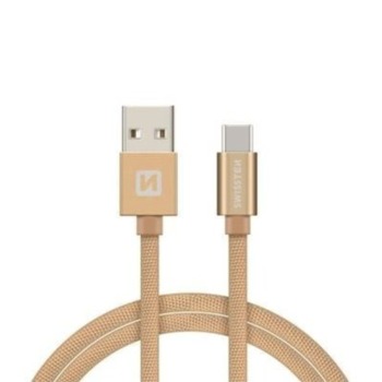 Swissten nabíjecí kabel USB-C - 1.2M, Zlatý