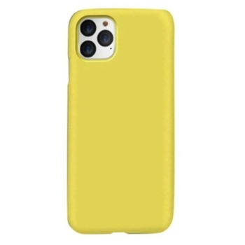 Barevný silikonový kryt pro iPhone 11 Pro Max - Žlutý