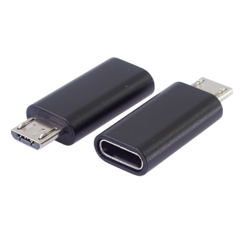 Redukce z Micro USB na USB-C - Černá