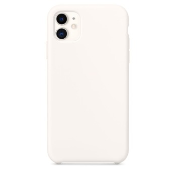 Barevný silikonový kryt pro iPhone 11 Pro - Bílý