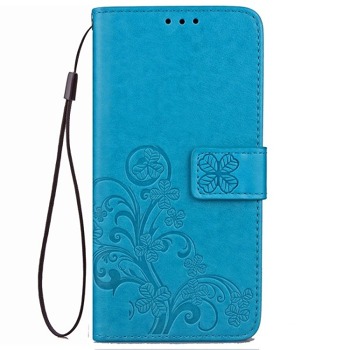 Pouzdro pro Samsung Galaxy A54 5G - Čtyřlístek, Modré