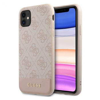Kryt Guess Apple iPhone XR Pink Hardcase 4G Stripe Collection