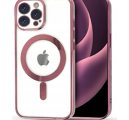 MagSafe kryt s růžovým rámečkem a krytem na kameru pro iPhone 13 Pro