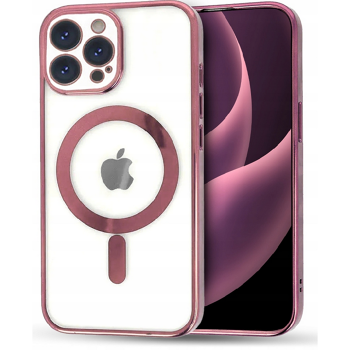 MagSafe kryt s růžovým rámečkem a krytem na kameru pro iPhone 13 Pro