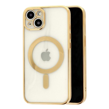 MagSafe kryt se zlatým rámečkem a krytem na kameru pro iPhone 13 Pro