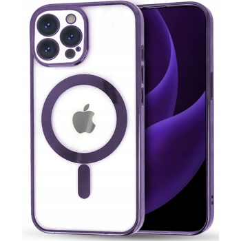 MagSafe kryt s fialovým rámečkem a krytem na kameru pro iPhone 14 Pro Max