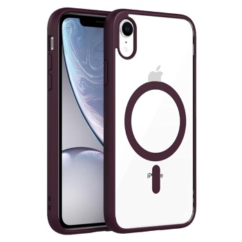 MagSafe kryt s fialovým rámečkem a krytem na kameru pro iPhone Xr