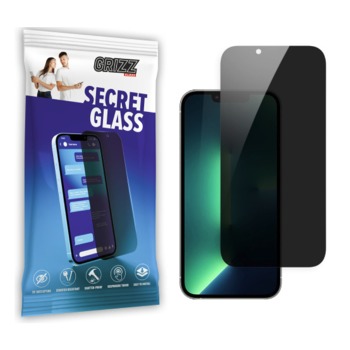 Diskrétní tvrzené sklo GrizzGlass Secret Glass pro iPhone 13 Pro