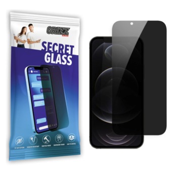 Diskrétní tvrzené sklo GrizzGlass Secret Glass pro iPhone 12 Pro Max